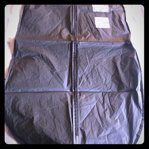 Saks Fifth Avenue black plastic garment bag